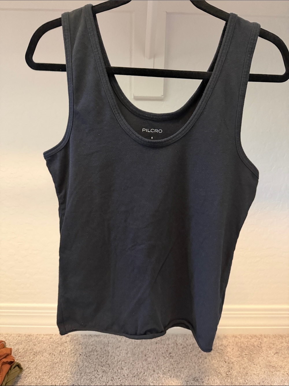 Pilcro Black Scoop Tank Top